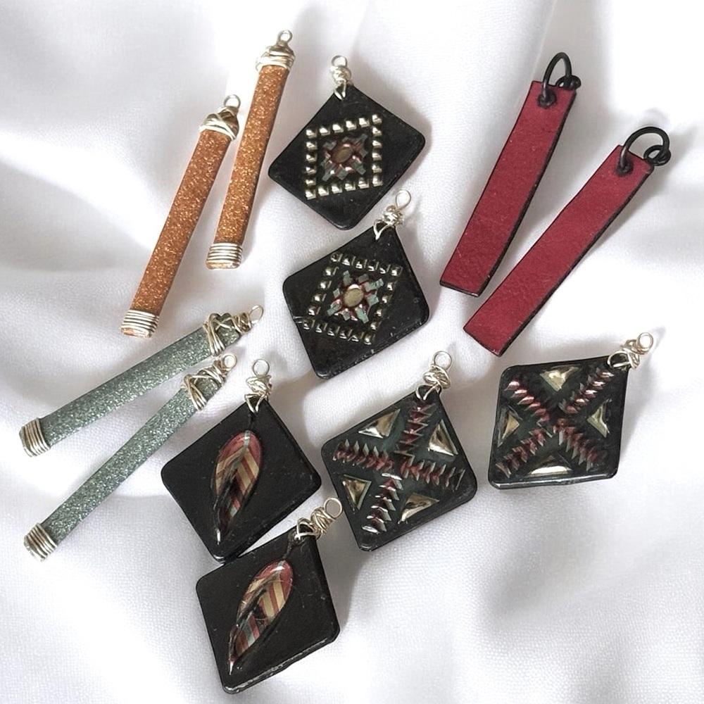 Bundle of 6 Pr. Earrings  NO Earwires!